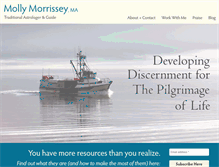 Tablet Screenshot of mollymorrissey.com